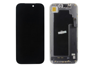 Дисплей для iPhone 17 Pro + тачскрин + рамка (черный), SOFT OLED GX (шлейф IC) 120Hz