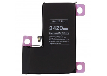 АКБ для iPhone 15 Pro, (Diagnosable Battery, без ошибки, повышенной ёмкости), RELIFE