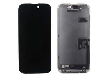 Дисплей для iPhone 16 Pro + тачскрин + рамка (черный), SOFT OLED DD (Diagnosable Screen, без ошибки) 120Hz