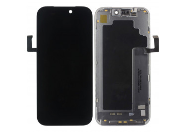 Дисплей для iPhone 17 Pro + тачскрин + рамка (черный), SOFT OLED DD (Diagnosable Screen, без ошибки) 120Hz