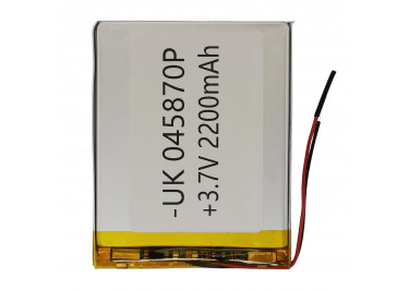 Акб универсальная (банка) 3.7V 2200mAh 75x60x3.5мм