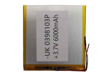 Акб универсальная (банка) 3.7V 6000mAh 106x98x3мм